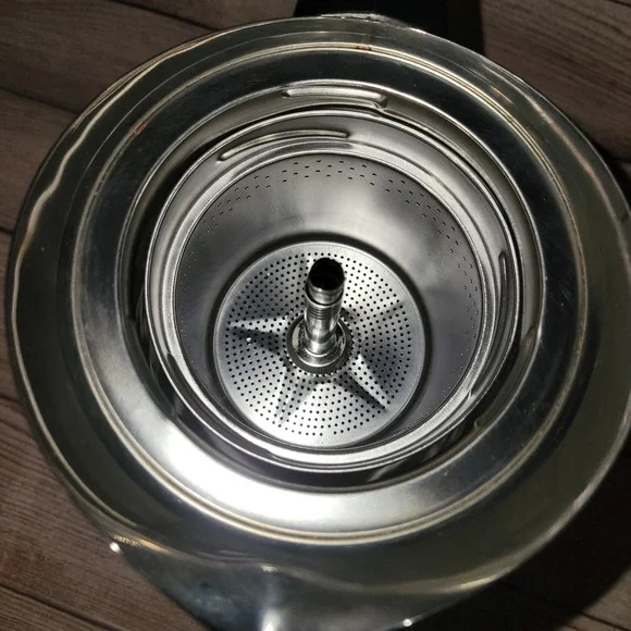 Corning Ware Meadow 9 Cup Stovetop Percolator Coffee Pot Floral Bouquet Vintage - Picture 6 of 9